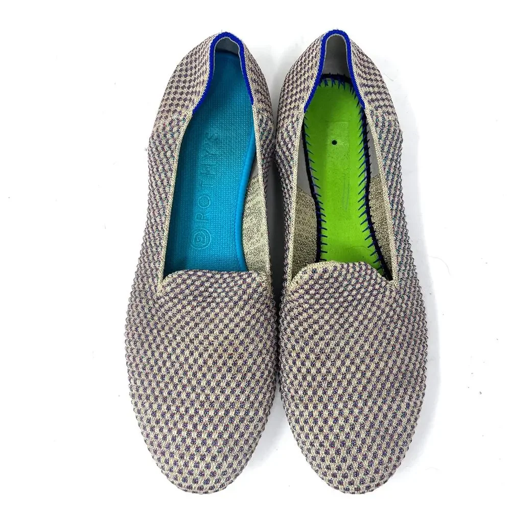 Rothys The Loafer Women's 11 Limited Edition Multi Metallic Flat Needs‎ Insole